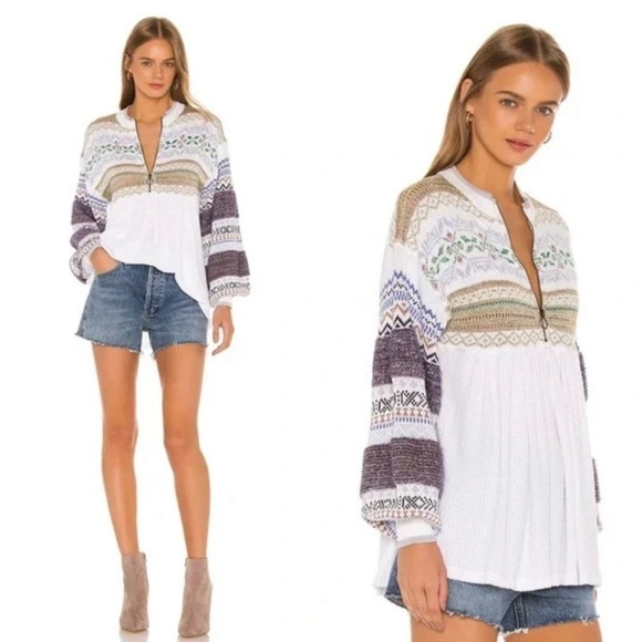 Free People Sz XS Cozy Cottage Sweater - Picture 2 of 10